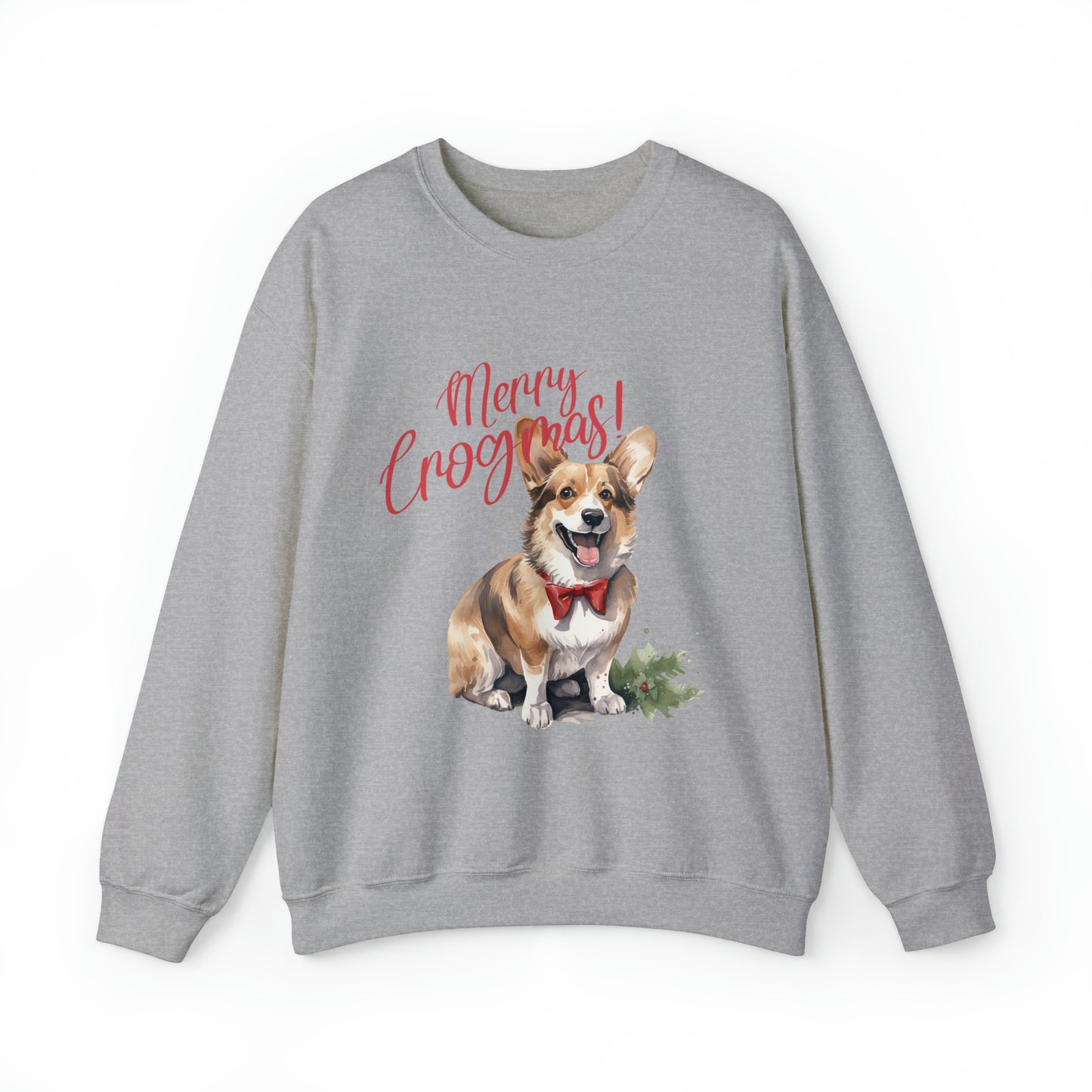 Corgi Christmas Dog Funny Crewneck Sweatshirt Women's