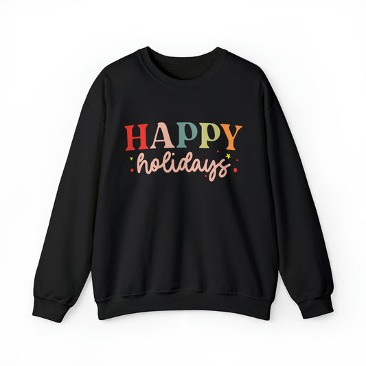 Happy Holidays Women's Christmas Crewneck Sweatshirt