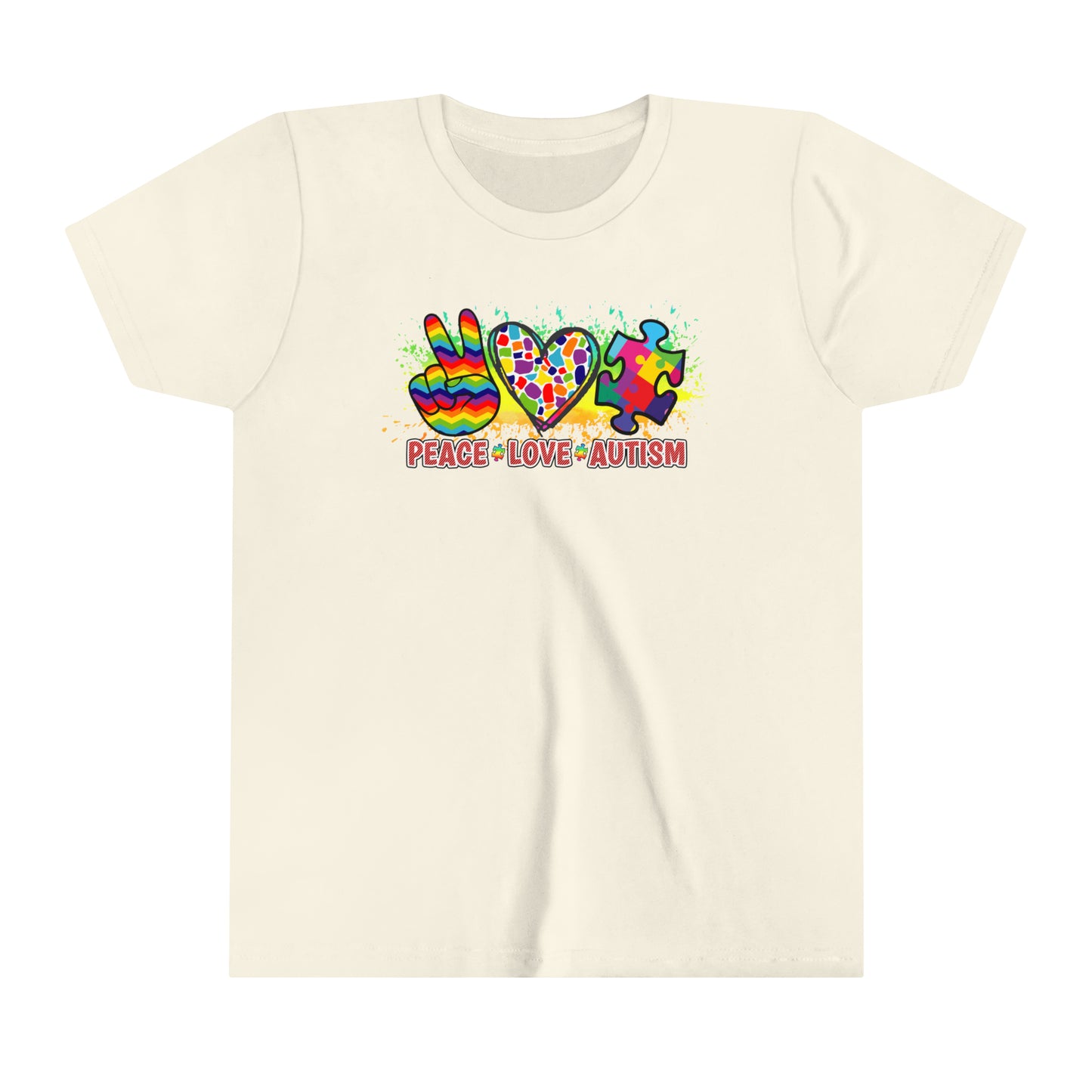 Peace Love Autism Awareness Advocate Youth Shirt