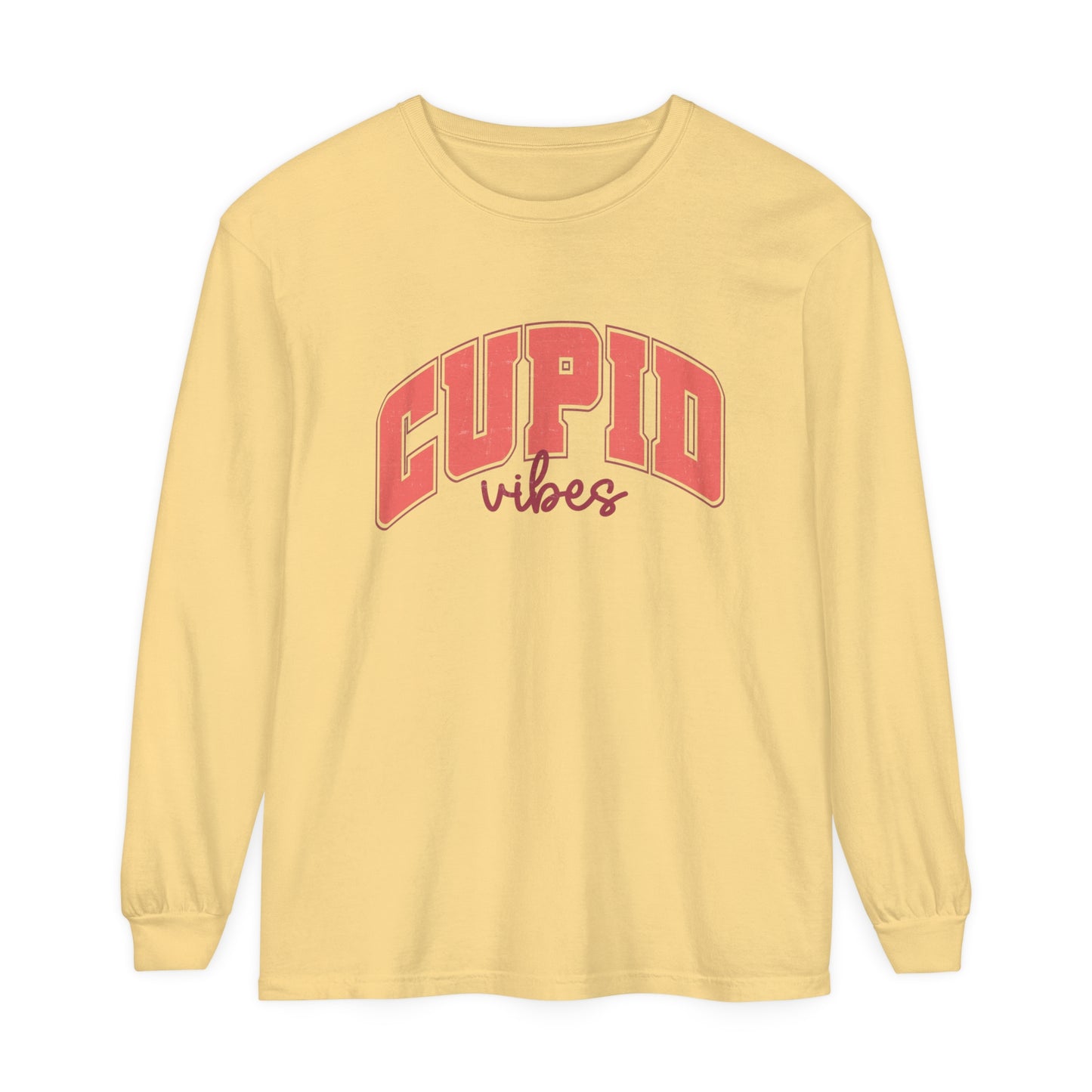 Cupid Vibes Valentine's Day Women's  Loose Long Sleeve T-Shirt