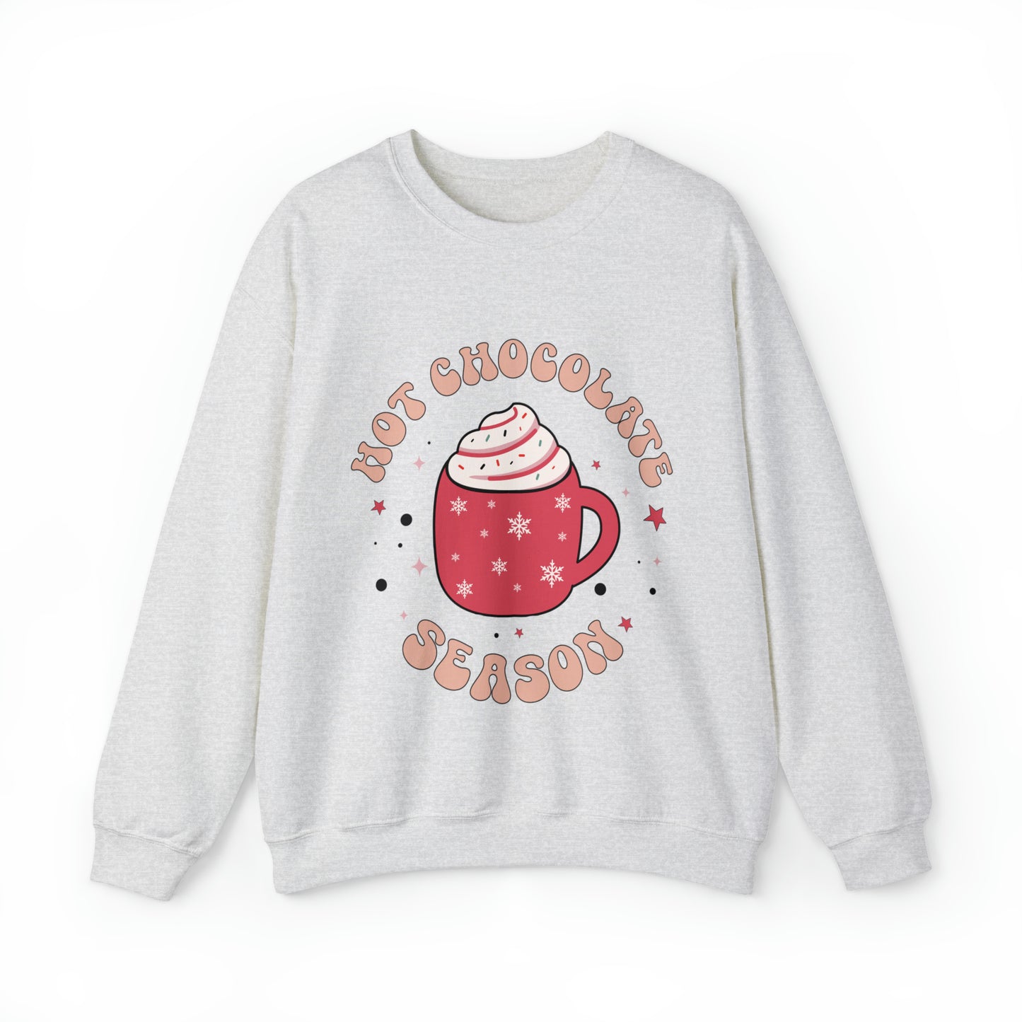 Hot Chocolate Season Women's Christmas Winter Crewneck Sweatshirt