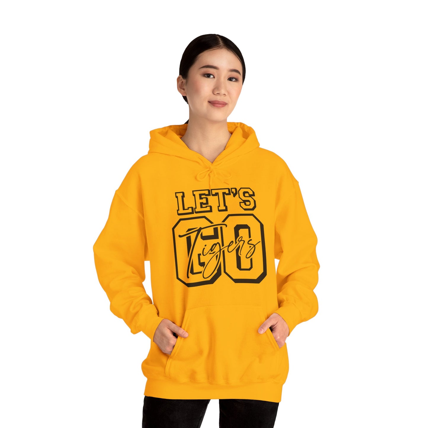 Let's Go Tigers Adult Unisex Heavy Blend™ Hooded Sweatshirt