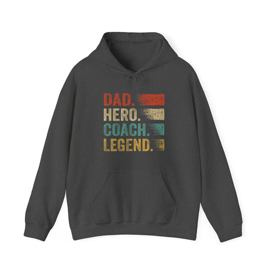 Dad Hero Coach Legend Men's Hooded Sweatshirt