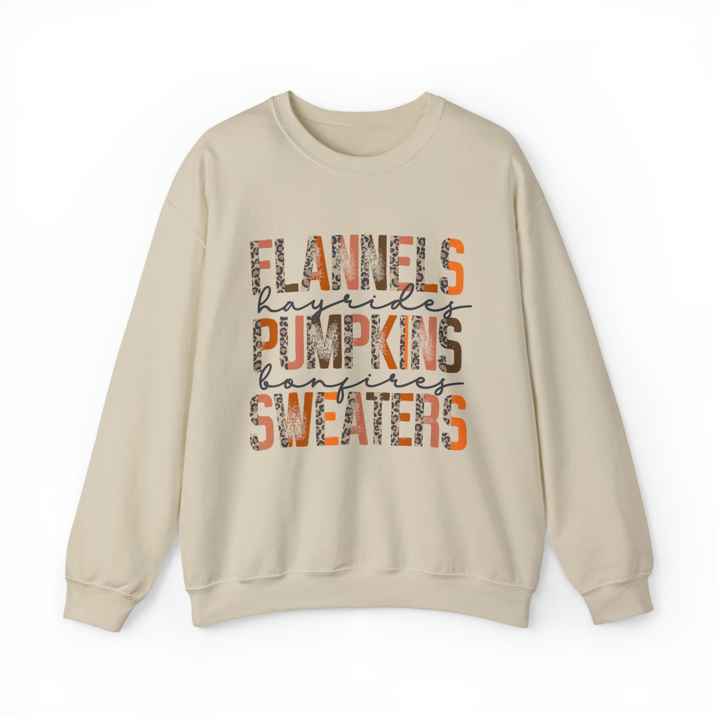 Flannels & Hayrides mixed print Crewneck Sweatshirt