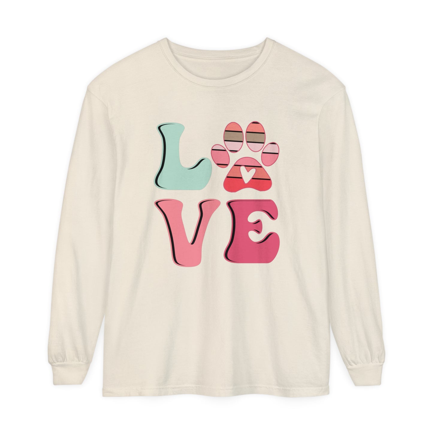 Love Paws Women's Loose Long Sleeve T-Shirt