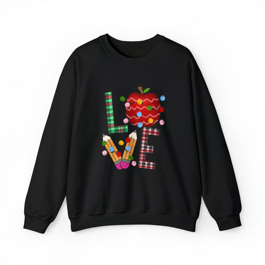 Love Teacher Women's Christmas Sweatshirt