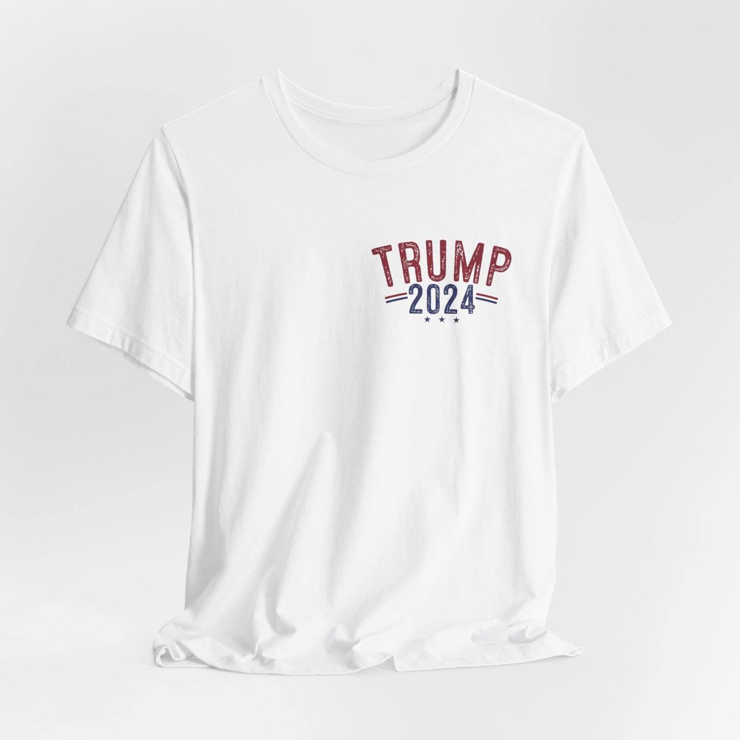 Trump President Election Front and Back Adult Unisex Short Sleeve Tee