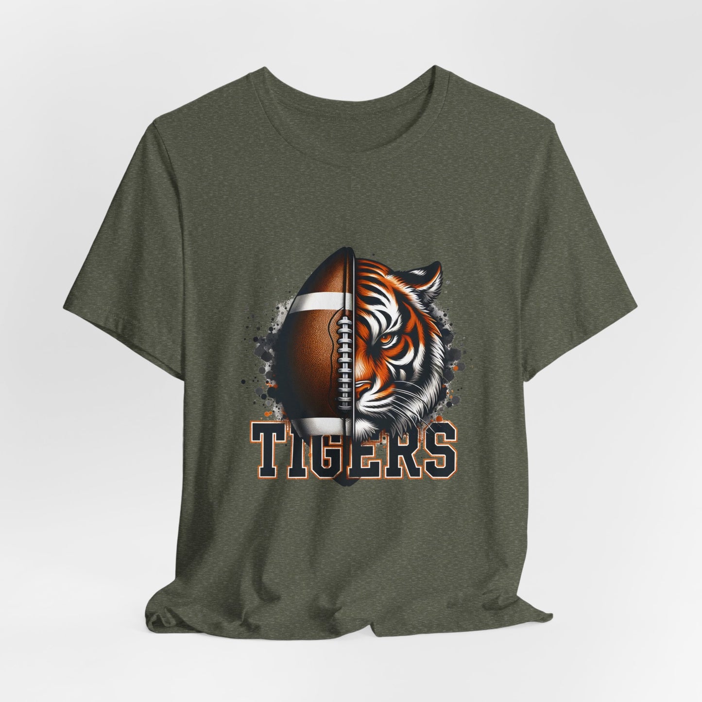 Tigers Football Adult Unisex Short Sleeve Tee