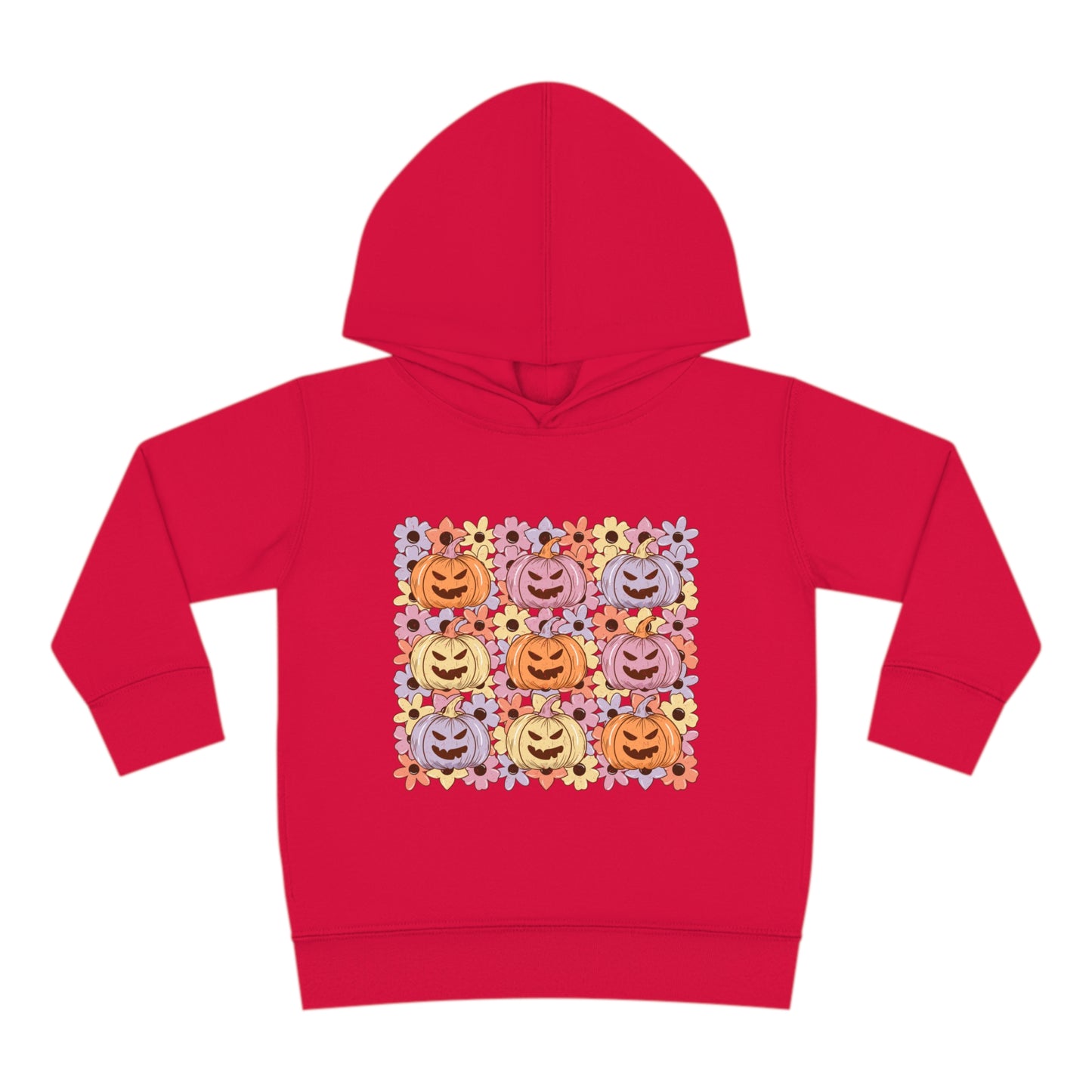 Pumpkin faces Toddler Pullover Fleece Hoodie