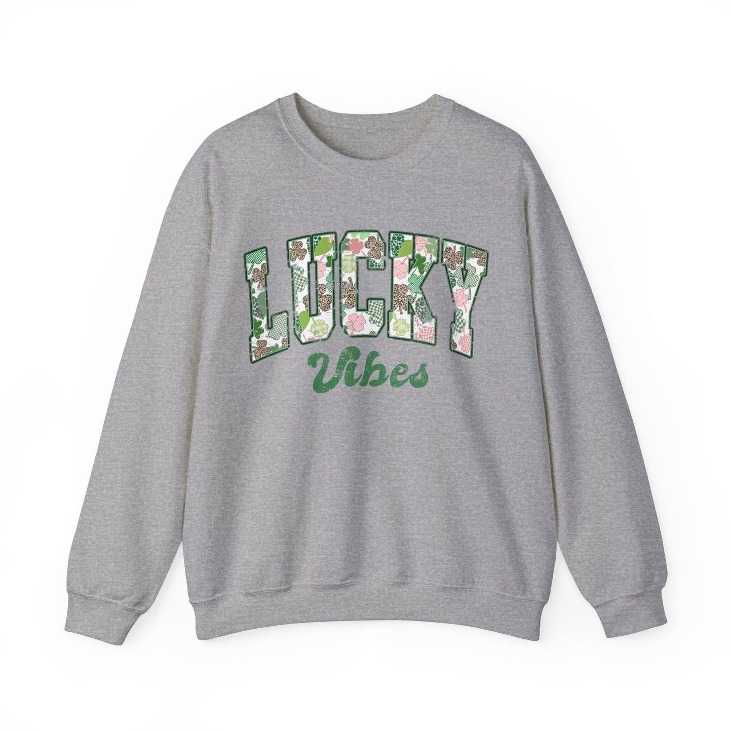 Lucky Vibes St. Patrick's Day Shamrock Women's Sweatshirt