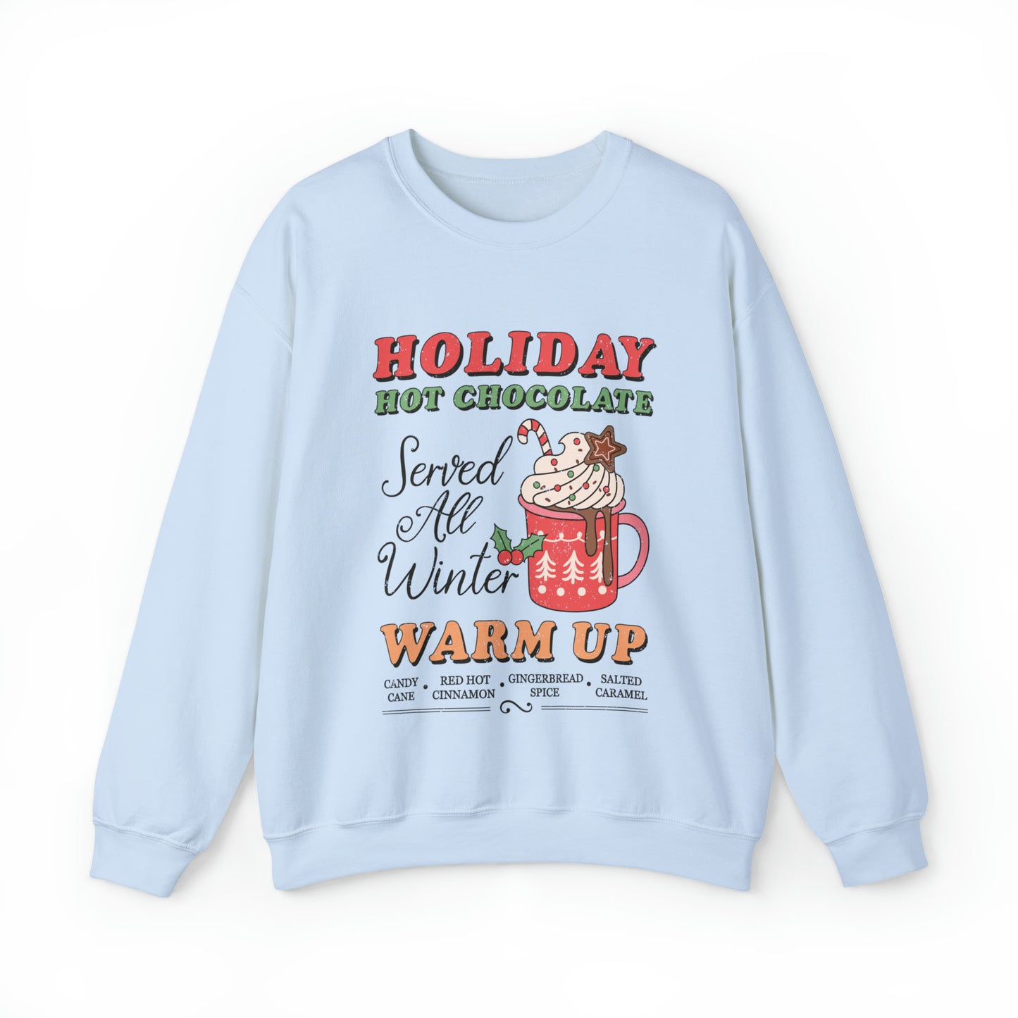 Holiday Hot Chocolate Women's Christmas Crewneck Sweatshirt