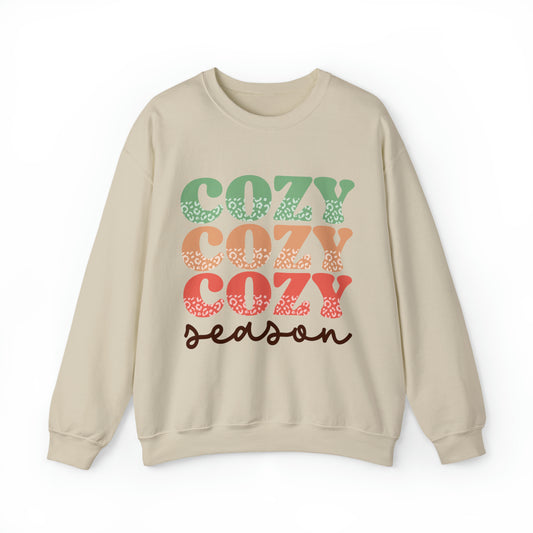 Cozy Season Women's Christmas Winter Holiday Crewneck Sweatshirt