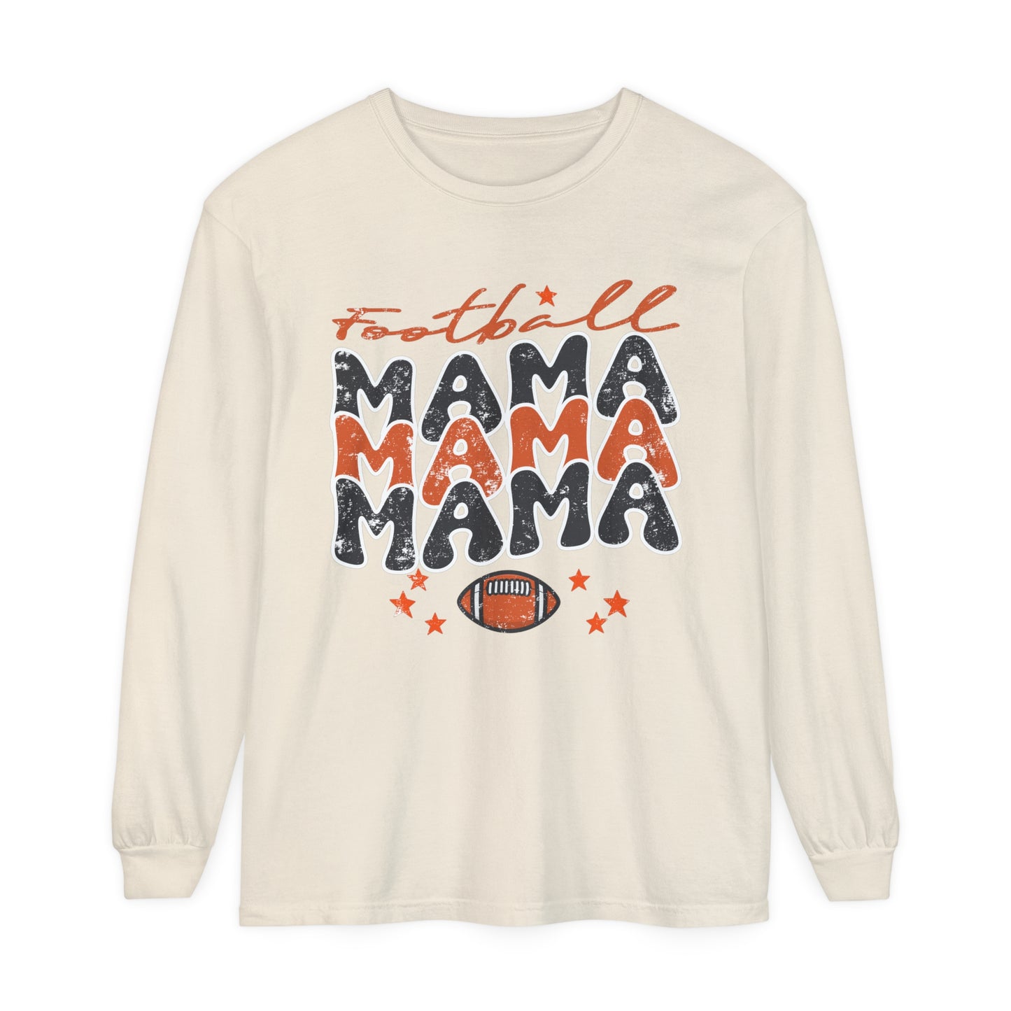 Football Mama Women's Loose Long Sleeve T-Shirt