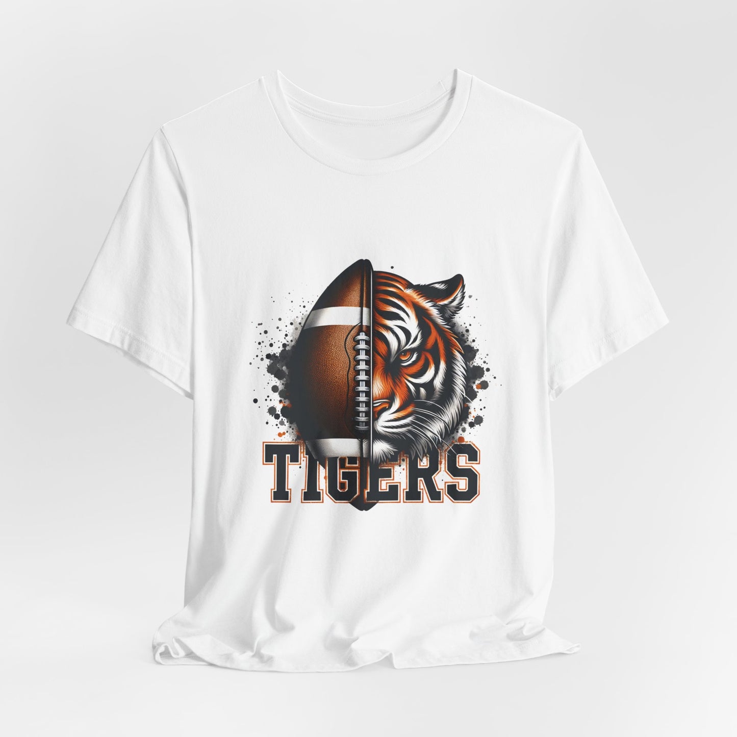 Tigers Football Adult Unisex Short Sleeve Tee