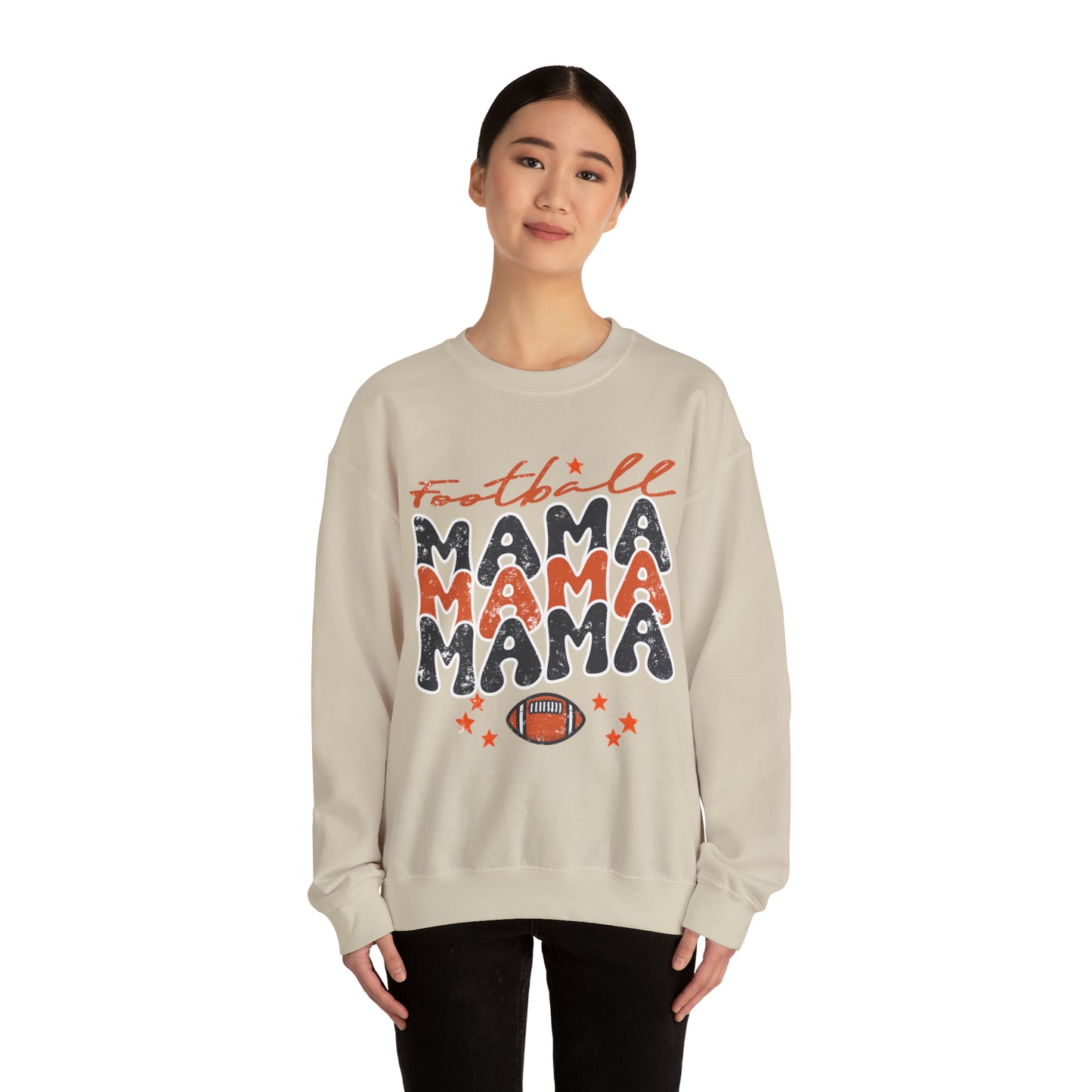 Football Women's Mama Crewneck Sweatshirt