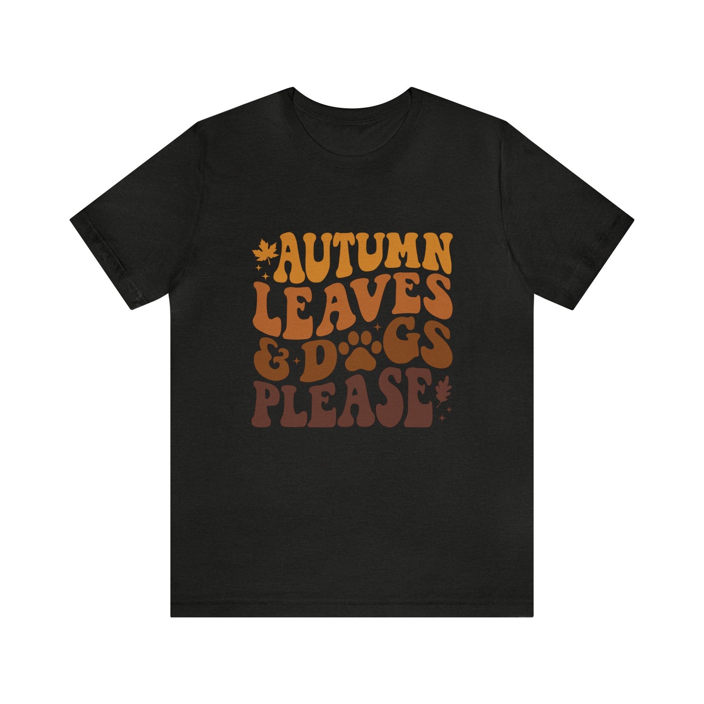 Autumn Leaves & Dogs Please Women's Short Sleeve Tee