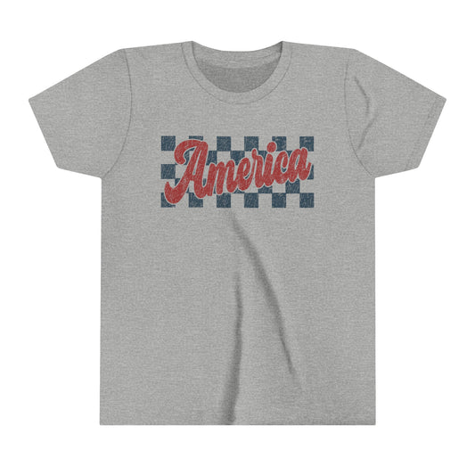 America Youth Retro Checkered Shirt