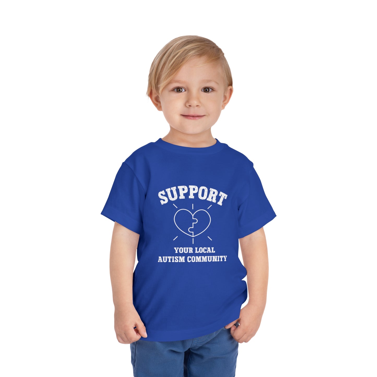 Support Your Local Autism Community Toddler Short Sleeve Tee