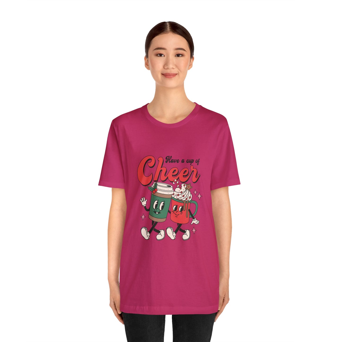 Have A Cup of Cheer Women's Short Sleeve Christmas T Shirt