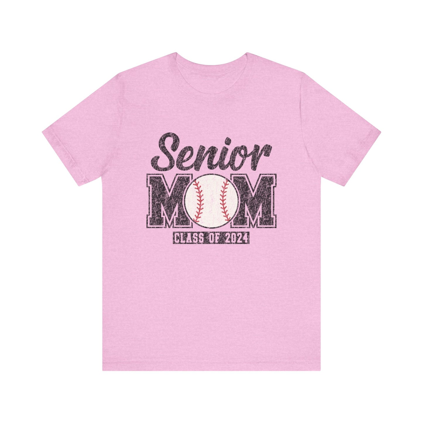 Senior Mom Baseball Mom Class of 2024 Mama Short Sleeve Shirt