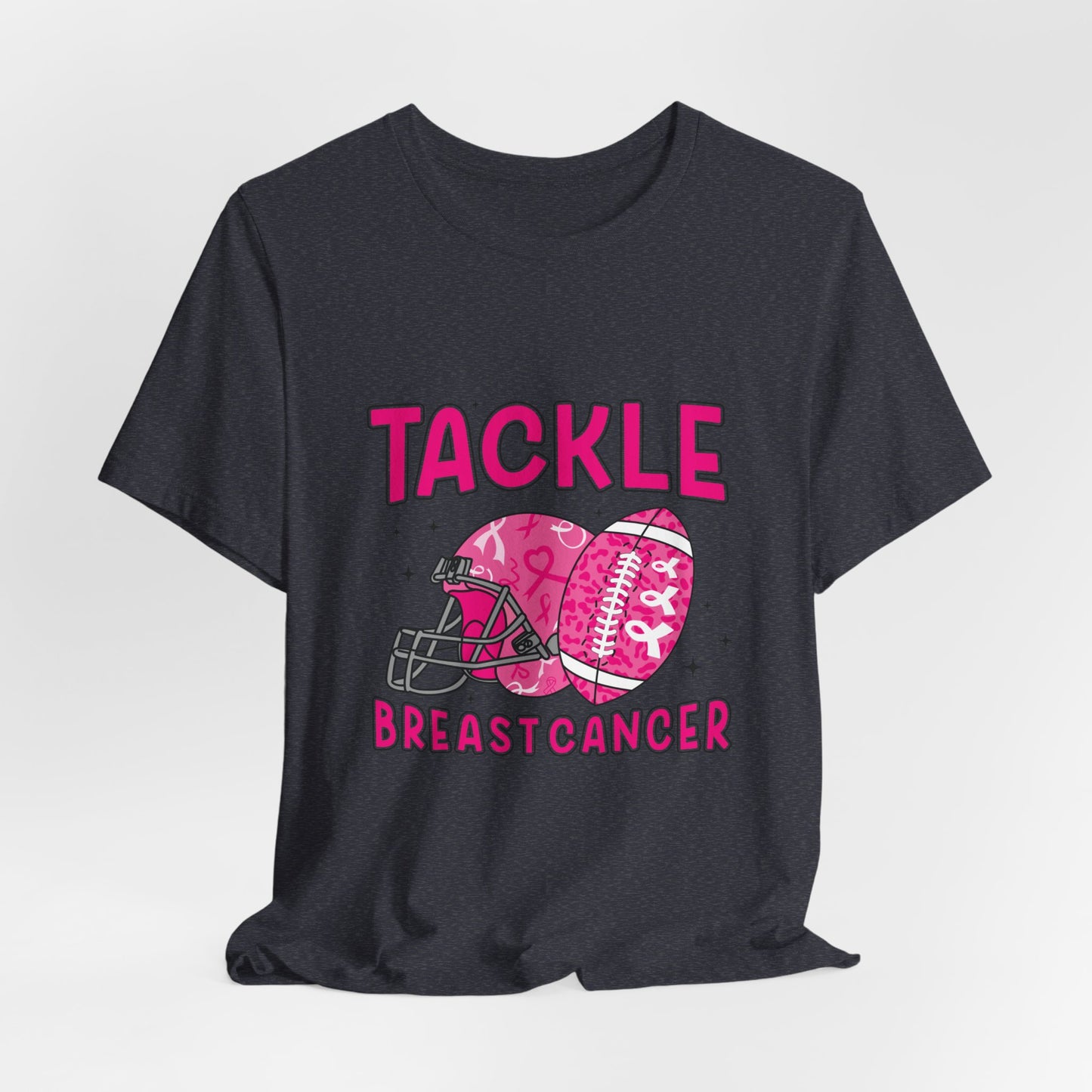 Tackle Breast Cancer Women's Breast Cancer Awareness Short Sleeve Tee