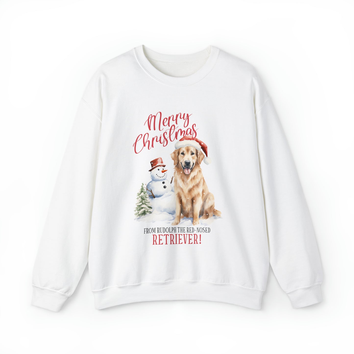 Golden Retriever Christmas Crewneck Sweatshirt Women's and Men's