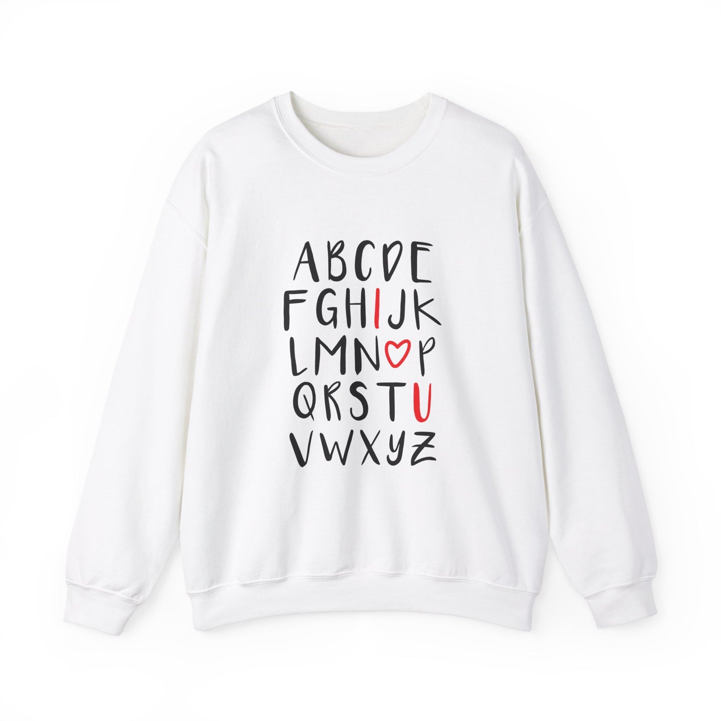 Alphabet I <3 U Women's Sweatshirt