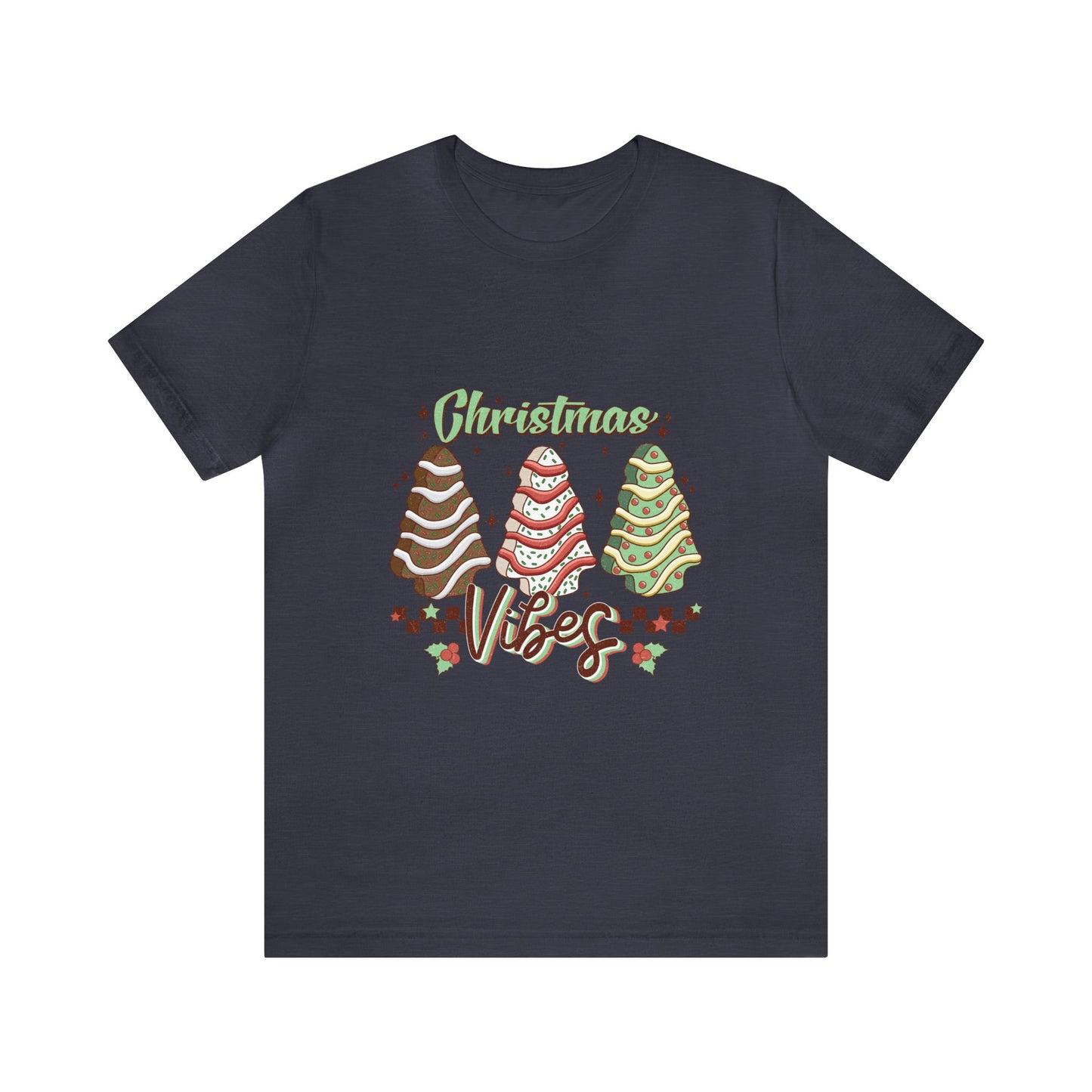 Christmas Vibe Trees Women's Short Sleeve Christmas T Shirt