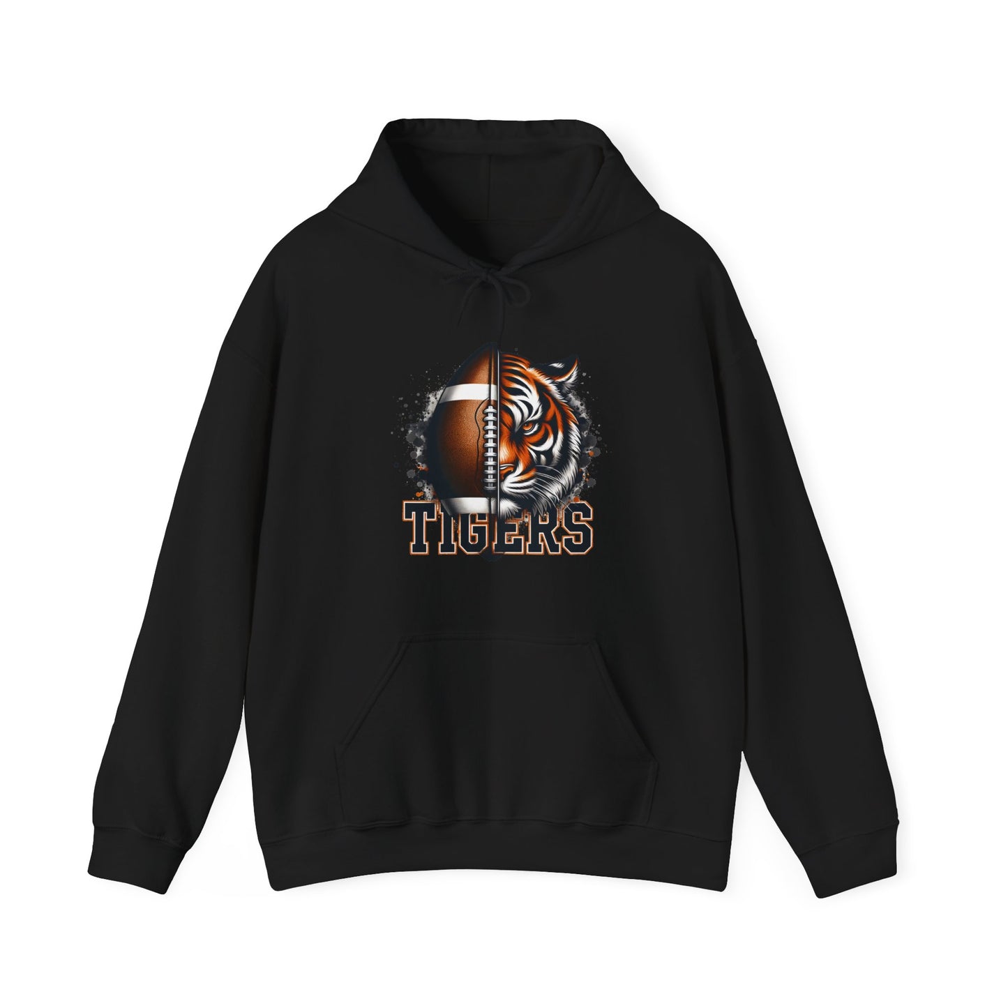 Tigers Football Adult Unisex Heavy Blend™ Hooded Sweatshirt