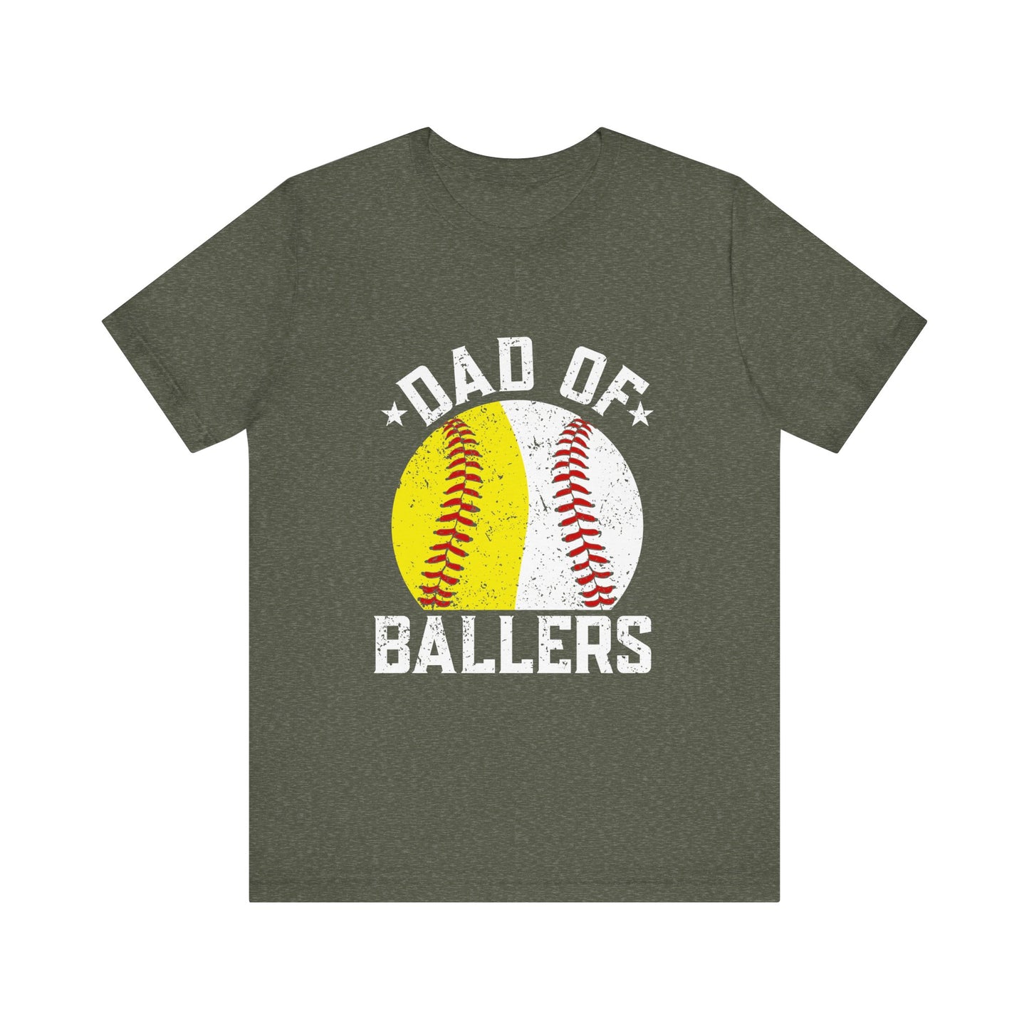 Baseball and Softball Dad Men's Short Sleeve Shirt