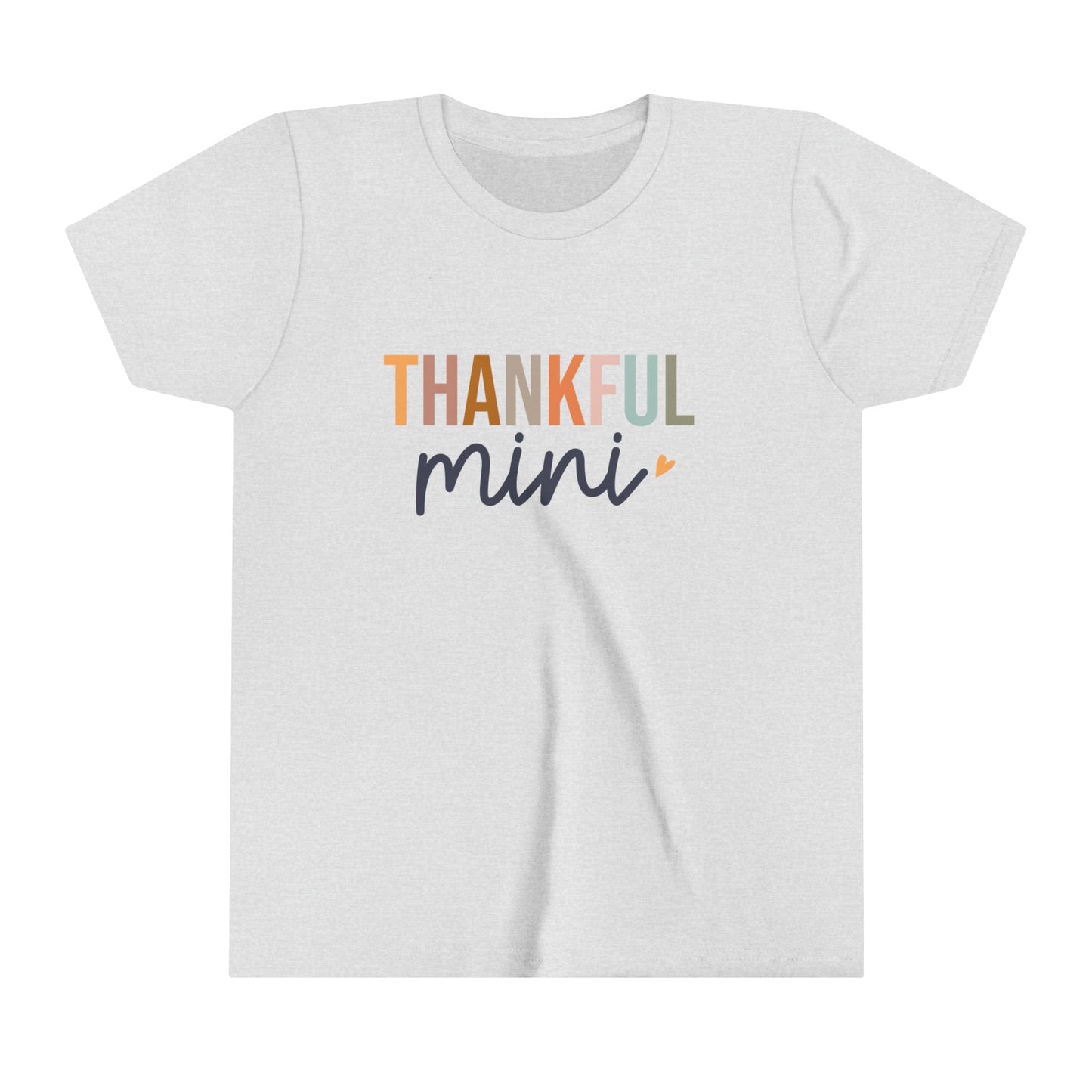 Style 2 Thankful Mini Girl's Youth Short Sleeve Tee