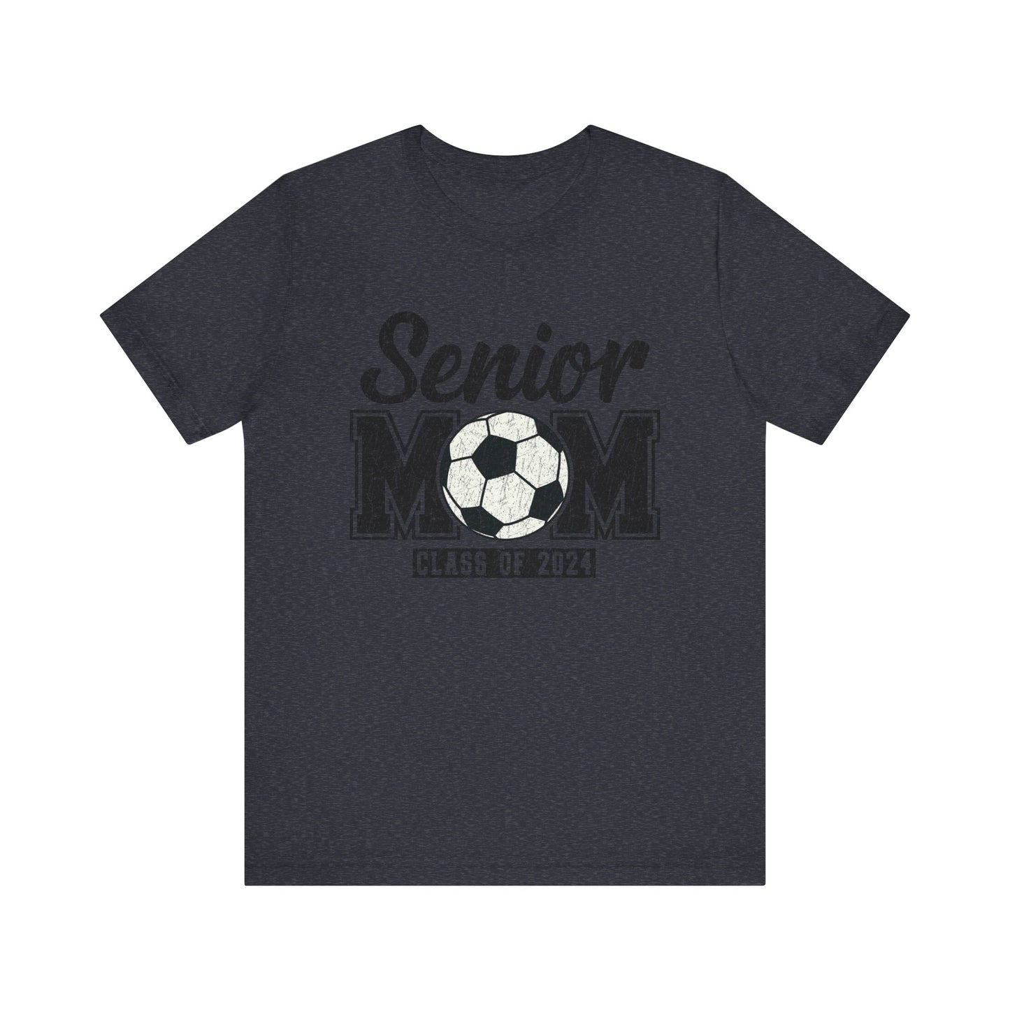 Senior Mom Soccer Mom Class of 2024 Mama Short Sleeve Shirt