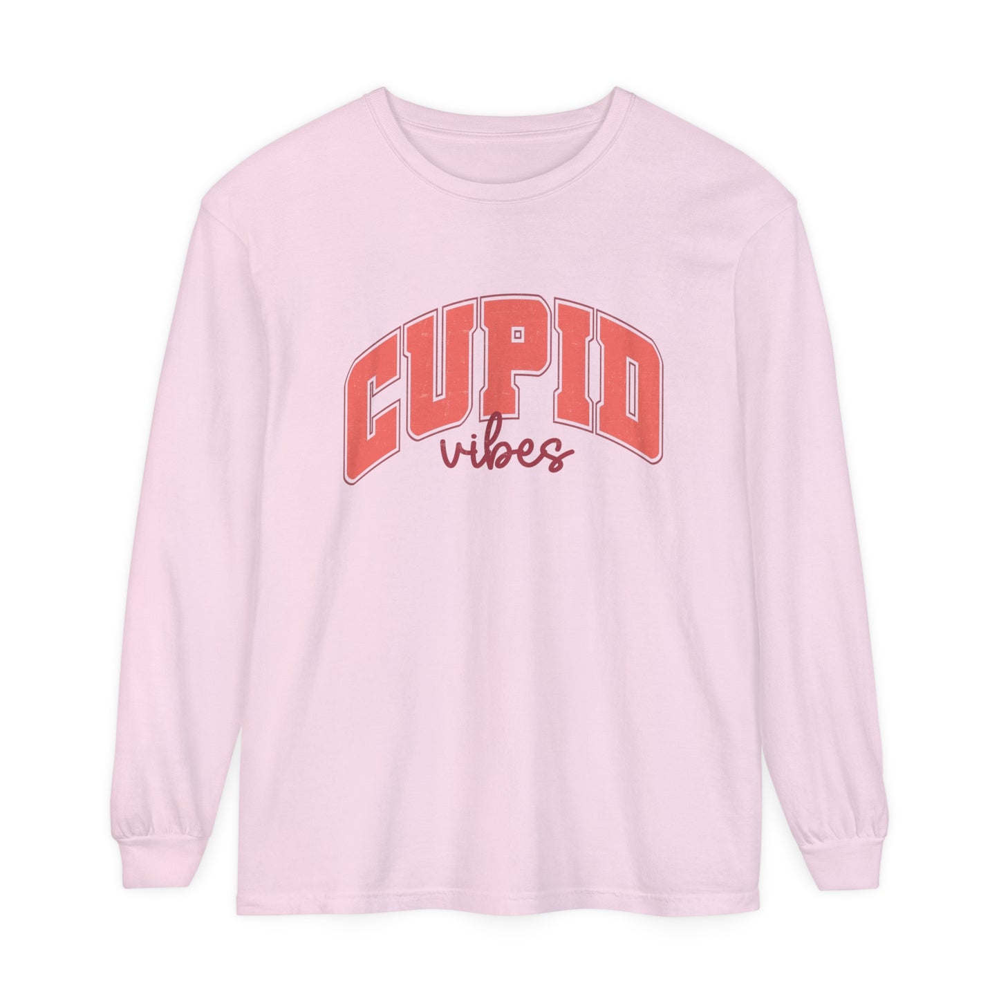 Cupid Vibes Valentine's Day Women's  Loose Long Sleeve T-Shirt