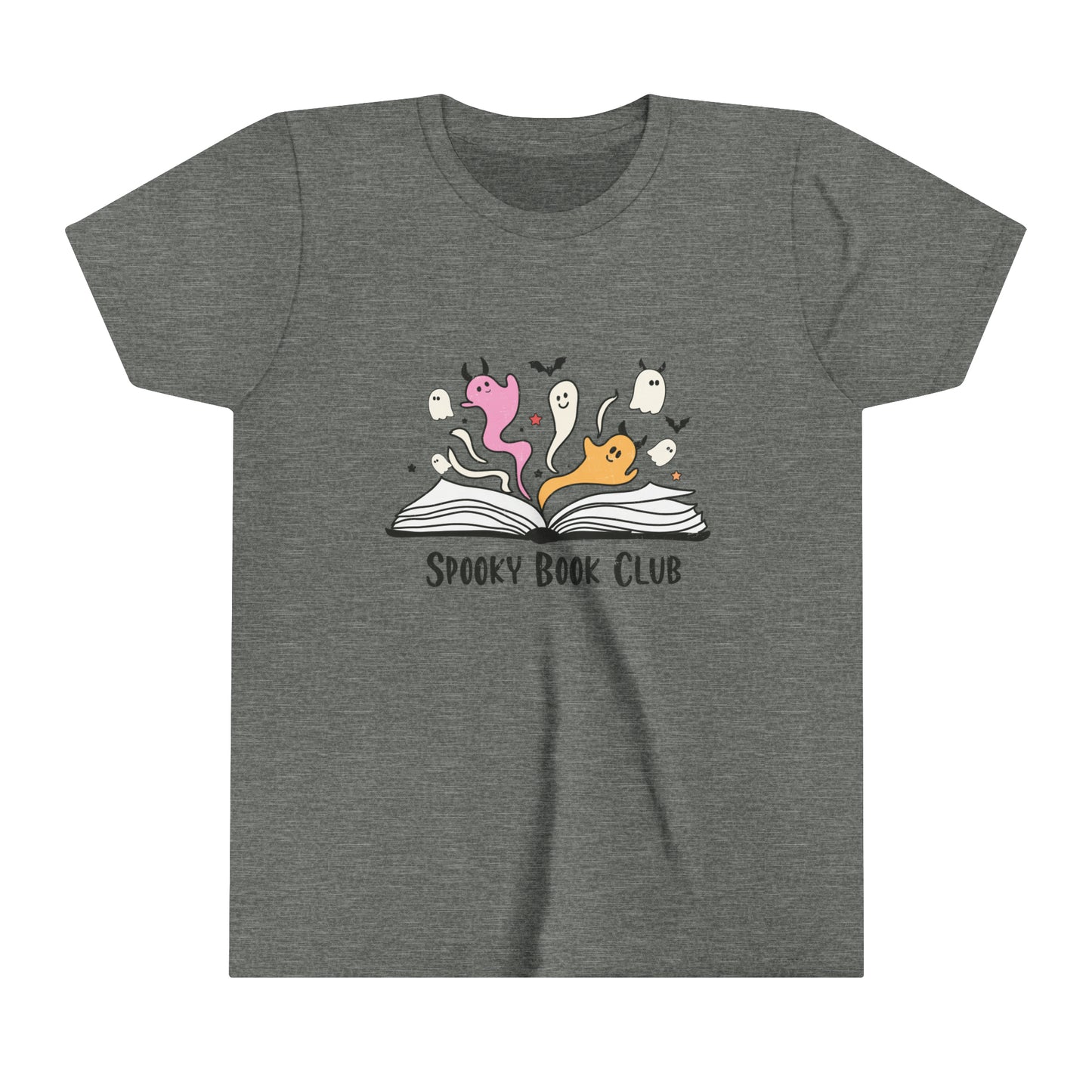 Spooky Book Club Girl's Youth Short Sleeve Tee