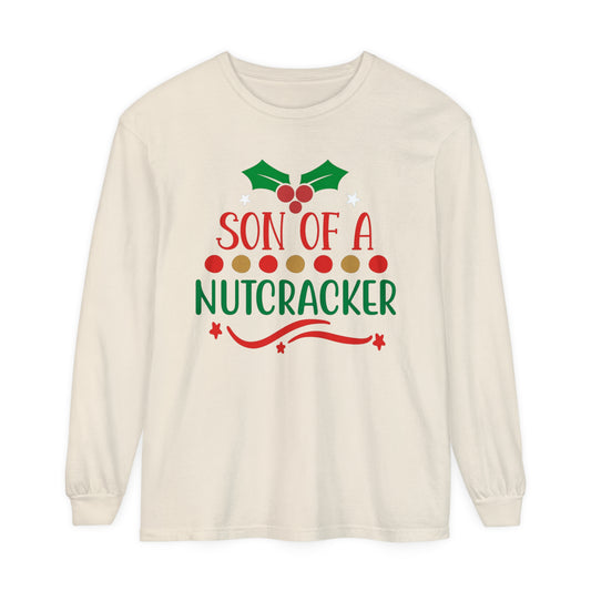 Son of a Nut Cracker Christmas Loose Long Sleeve T-Shirt