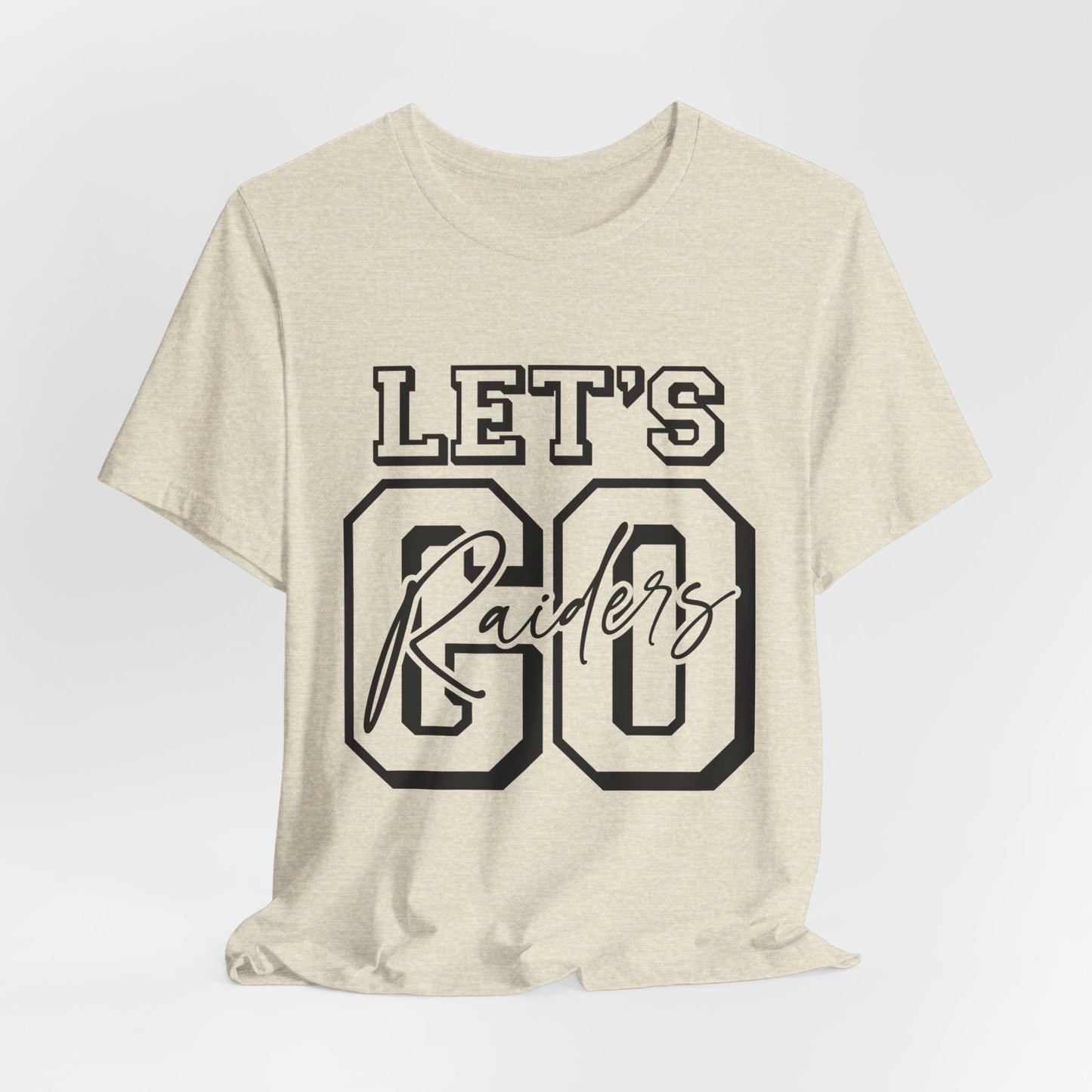 Let's Go Raiders Adult Unisex Short Sleeve Tee