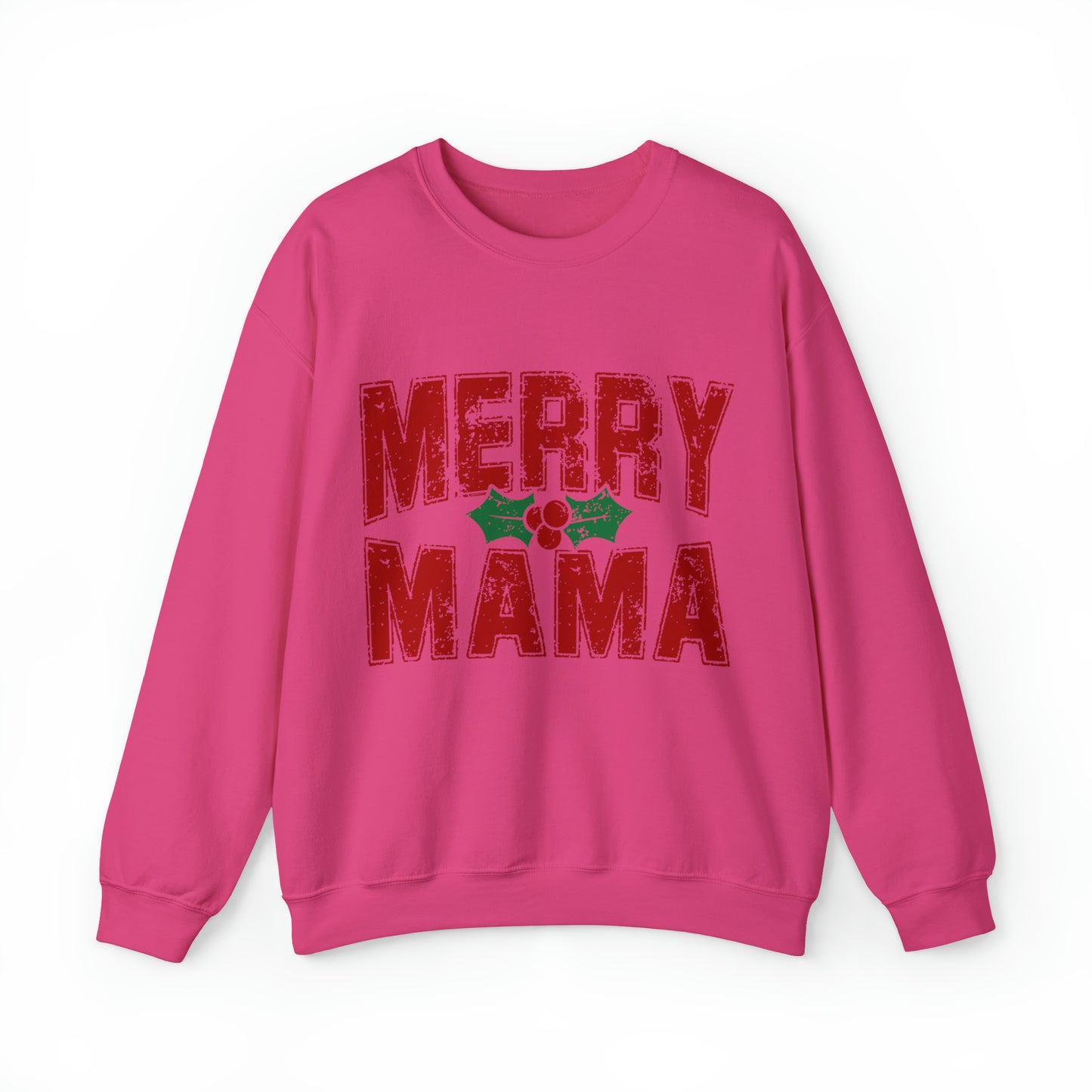 Merry Mama Women's Christmas Crewneck Sweatshirt