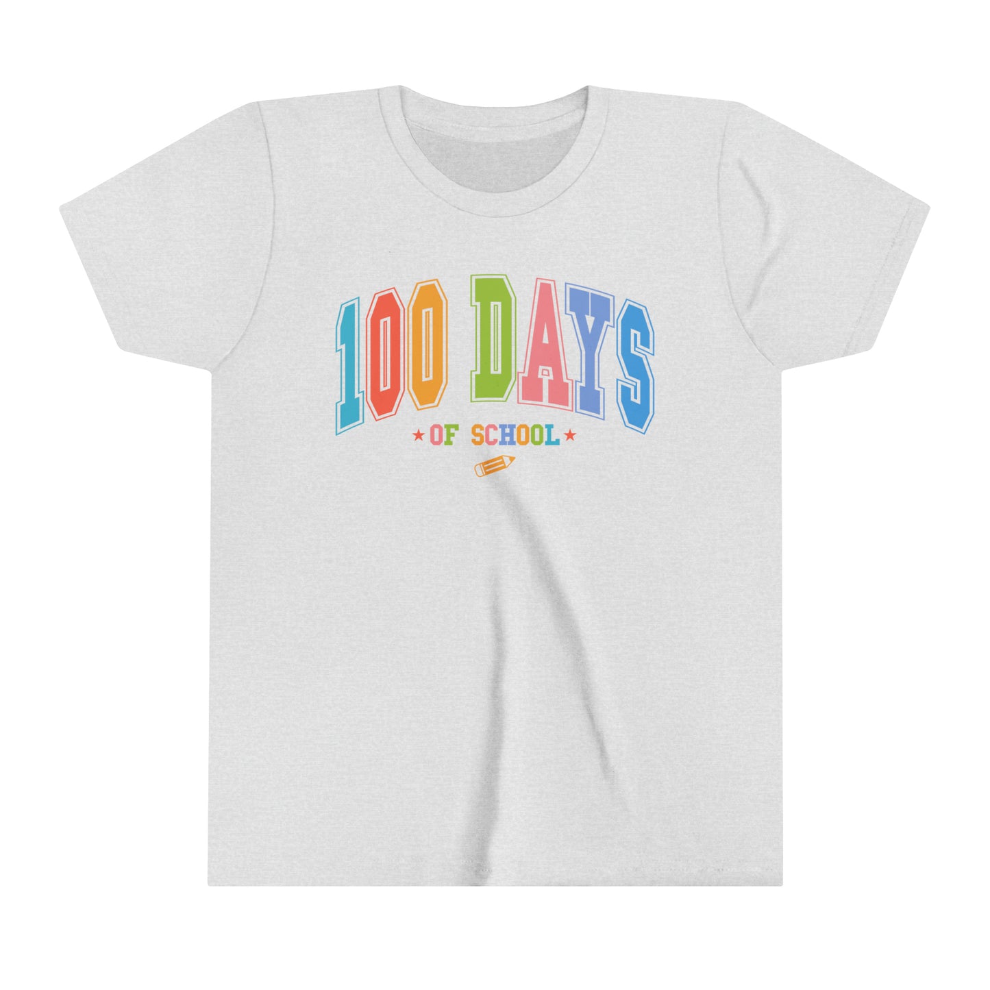 100 Days of School Girl's Youth Short Sleeve Tee