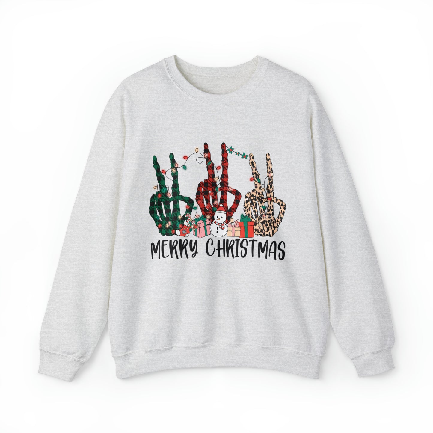 Women's Skeleton Peace Christmas Sweatshirt