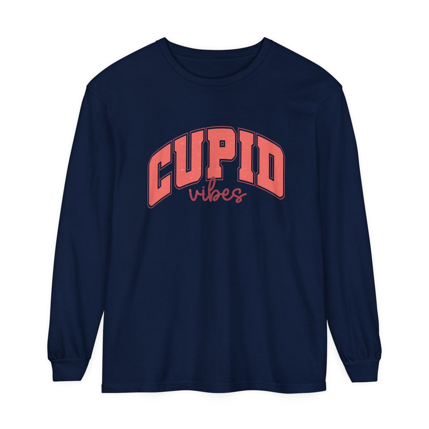 Cupid Vibes Valentine's Day Women's  Loose Long Sleeve T-Shirt