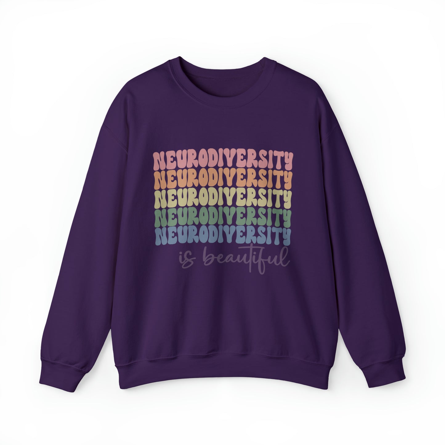 Neurodiversity is beautiful stacked Women's Crewneck Sweatshirt