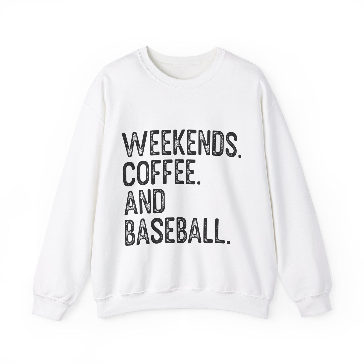 Weekends Coffee Baseball Women's Crewneck Sweatshirt