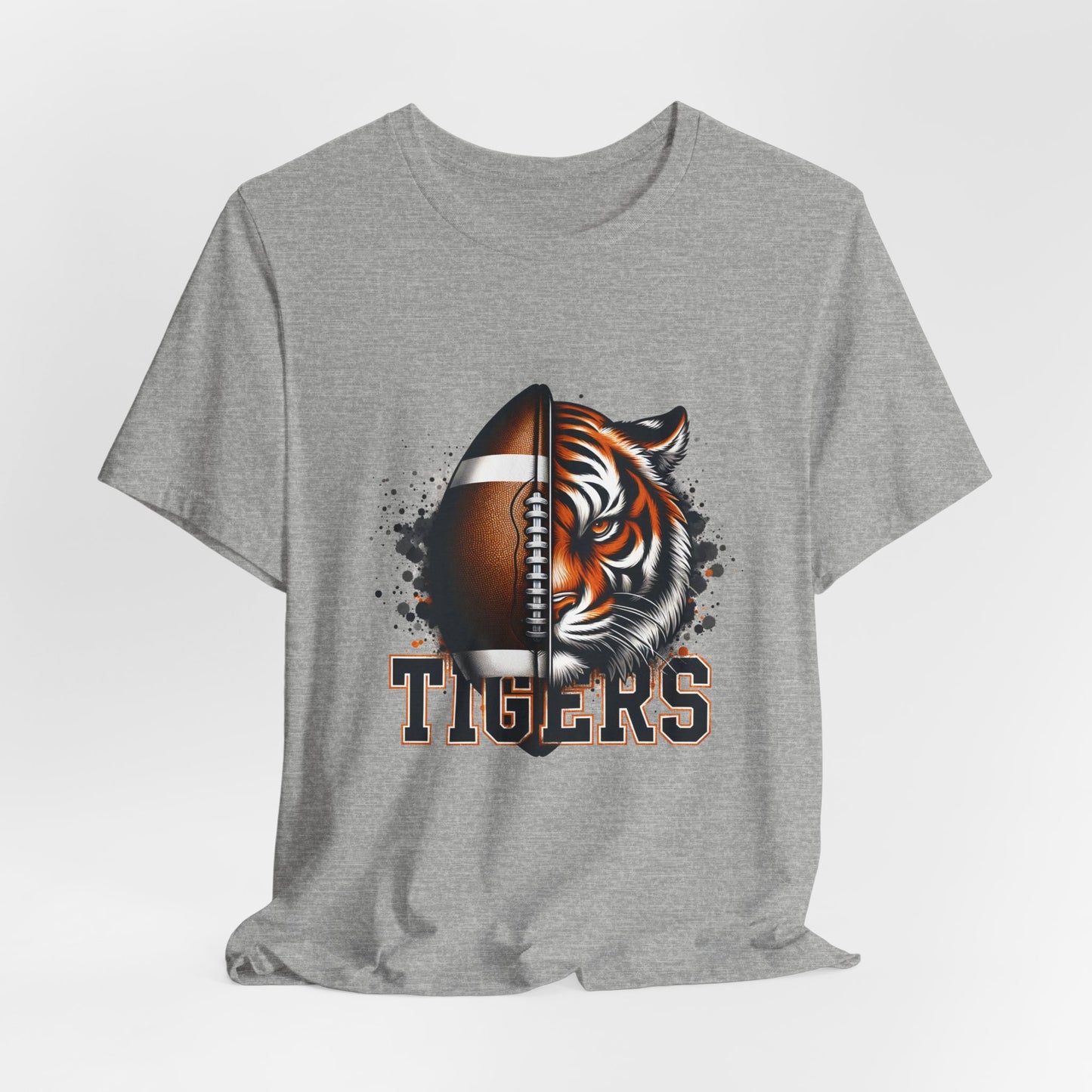 Tigers Football Adult Unisex Short Sleeve Tee