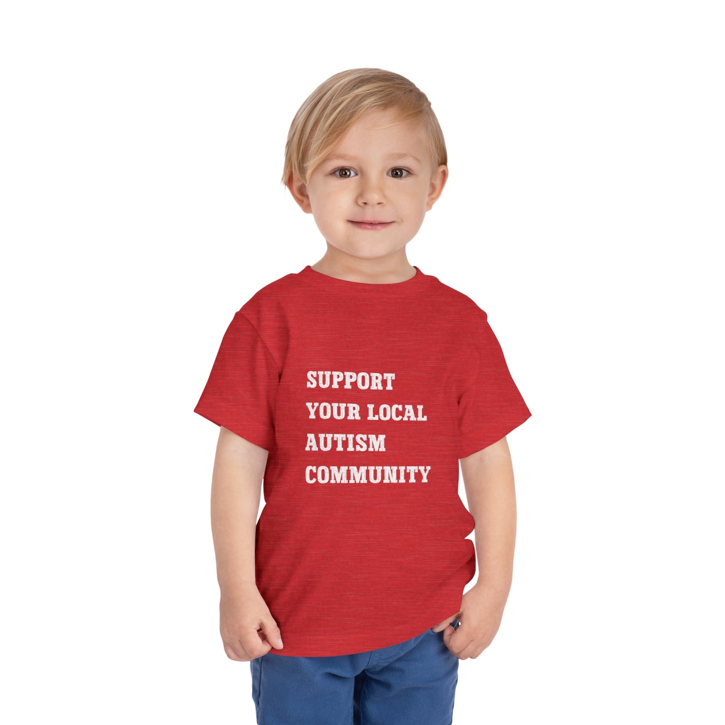 Support Your Local Autism Community Toddler Short Sleeve Tee