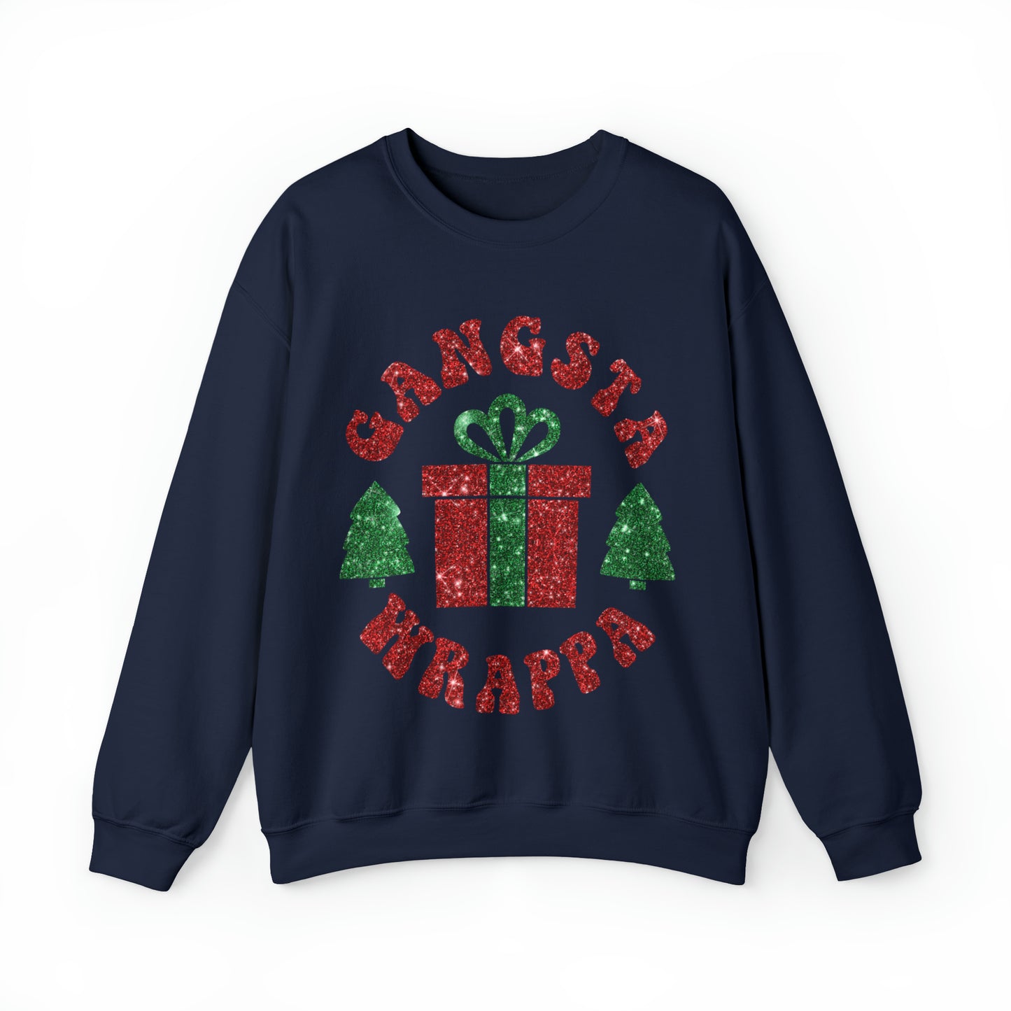 Gangsta Wrappa Women's Christmas Crewneck Sweatshirt