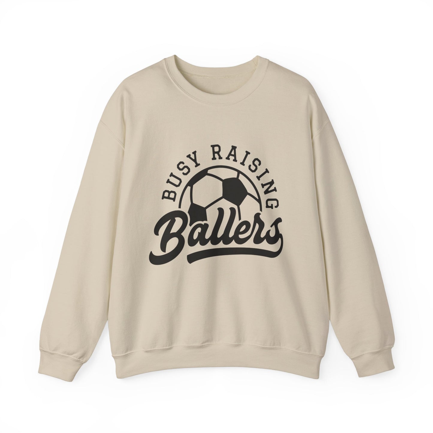 Busy Raising Ballers Soccer Adult Unisex Crewneck Sweatshirt