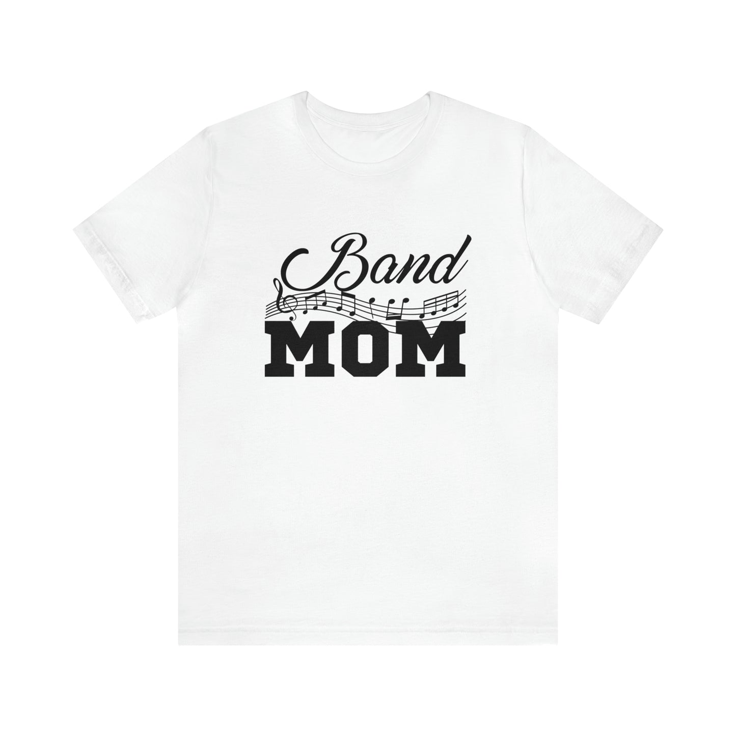Band mom with music notes Short Sleeve Women's Tee