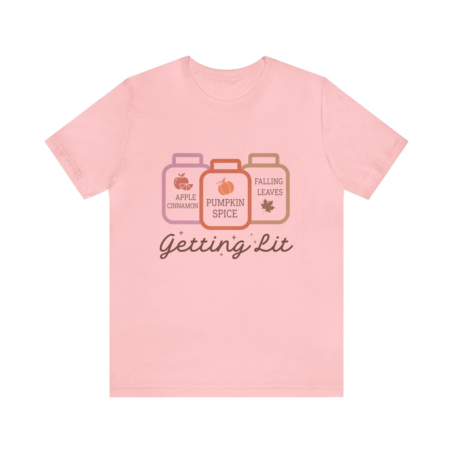 Getting Lit Women's Funny Fall Candle T-Shirt