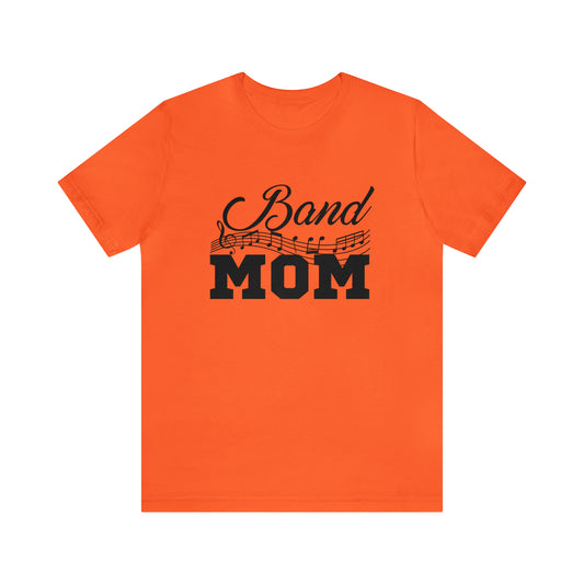 Band mom with music notes Short Sleeve Women's Tee