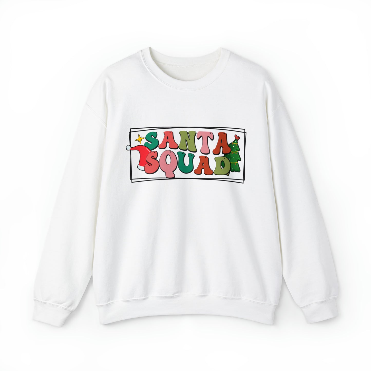 Santa Squad Family Group Christmas Holiday Adult Crewneck Sweatshirt